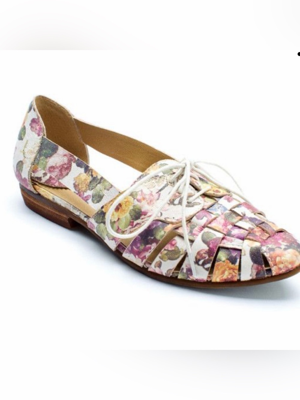 Latigo Women's  Floral Lace Up Flats